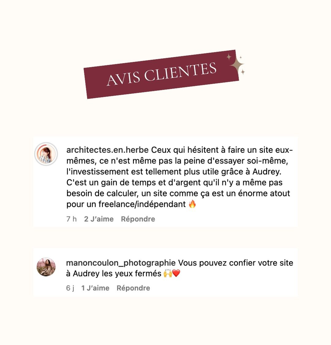 avis cliente site wordpress