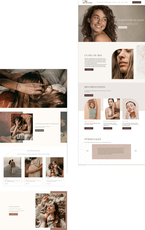 collection capsule projets site vitrine wordpress