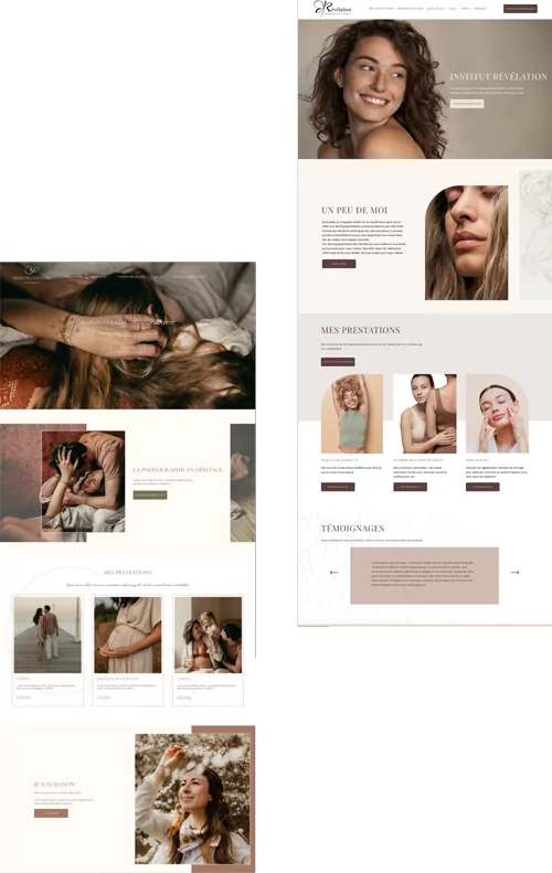 collection capsule projets site vitrine wordpress