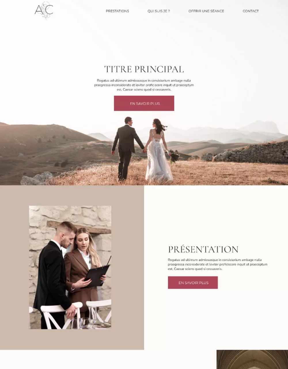 site vitrine wordpress capsule template éclat