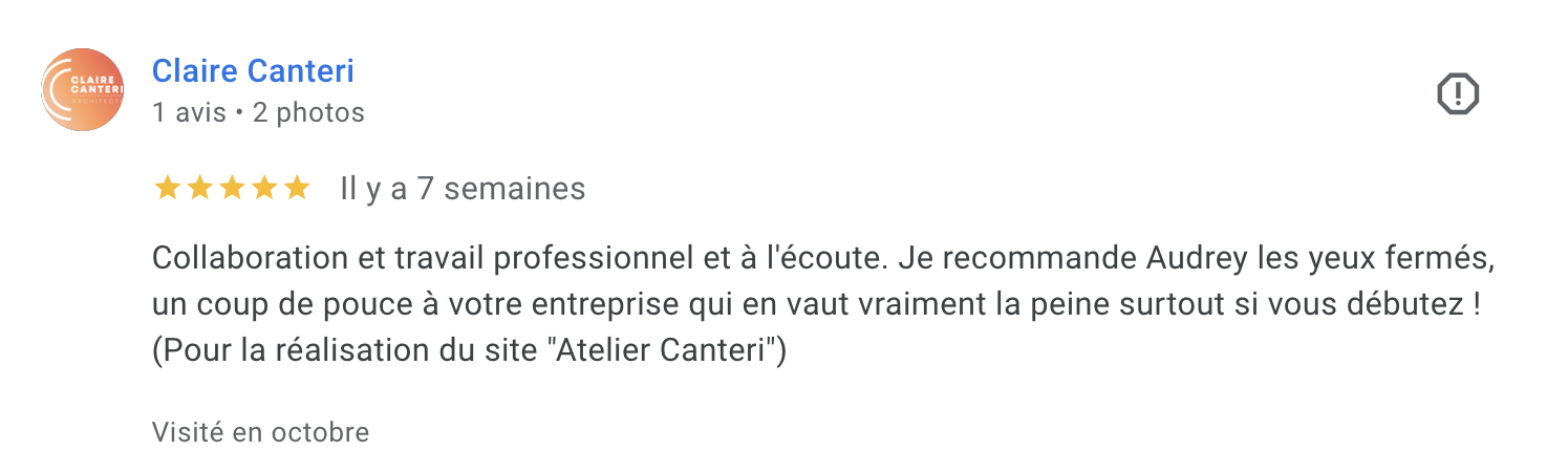 Témoignage claire architecte