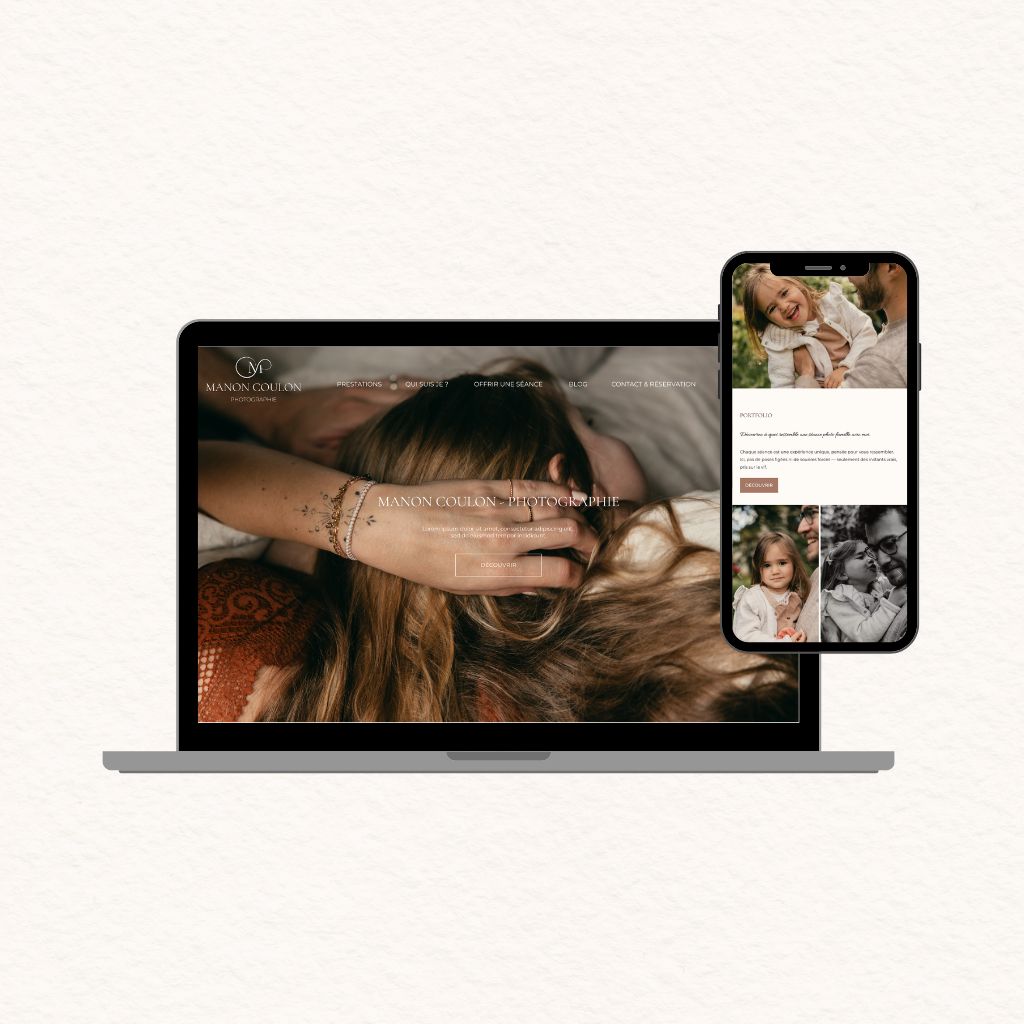 creation site wordpress Manon Photographe